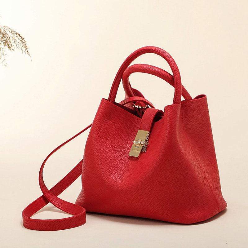 Sac à main en cuir tendance avec bandoulière