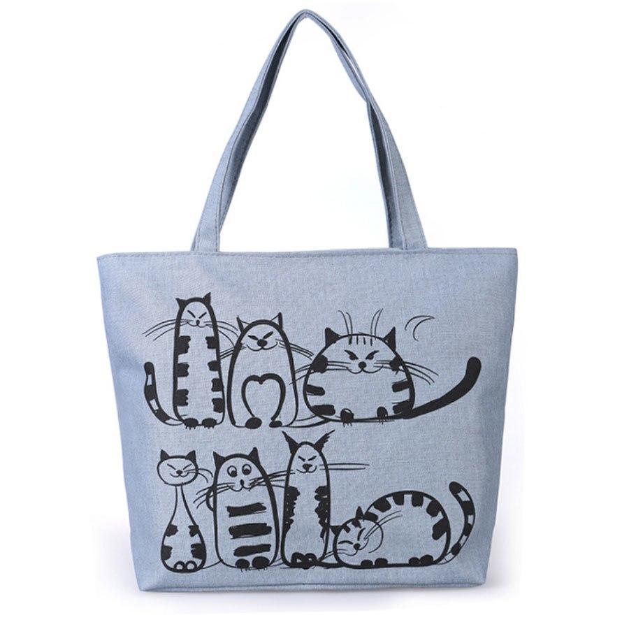 Sac aux motifs chat
